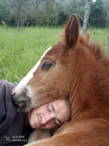 Roxy cuddles